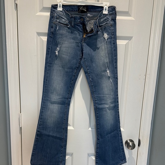 Lucky Brand Blue Flare Wide Leg Jeans - Picture 1 of 6